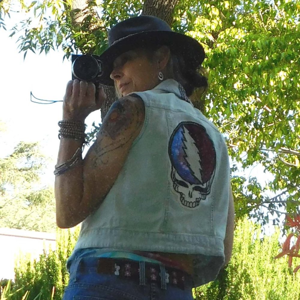 Grateful Dead Steal Your Face Appliqued Denim Vest